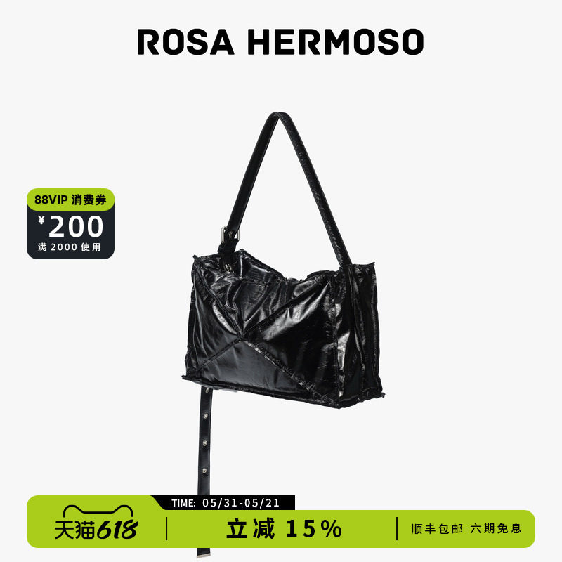李小冉浪姐同款ROSA HERMOSO/珞赫「1/4系列」四分一大单肩斜挎包