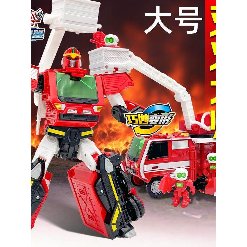 咖宝车神拯救联盟黄金版星际铁人特警车儿童机器人玩具男孩防爆金