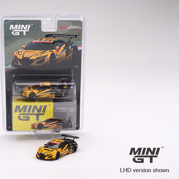 MINIGT541本田NSX黄挂卡64合金车