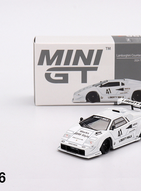 MINIGT#966兰博基尼康塔什LBWK改装版2022东京白色64合金汽车模型