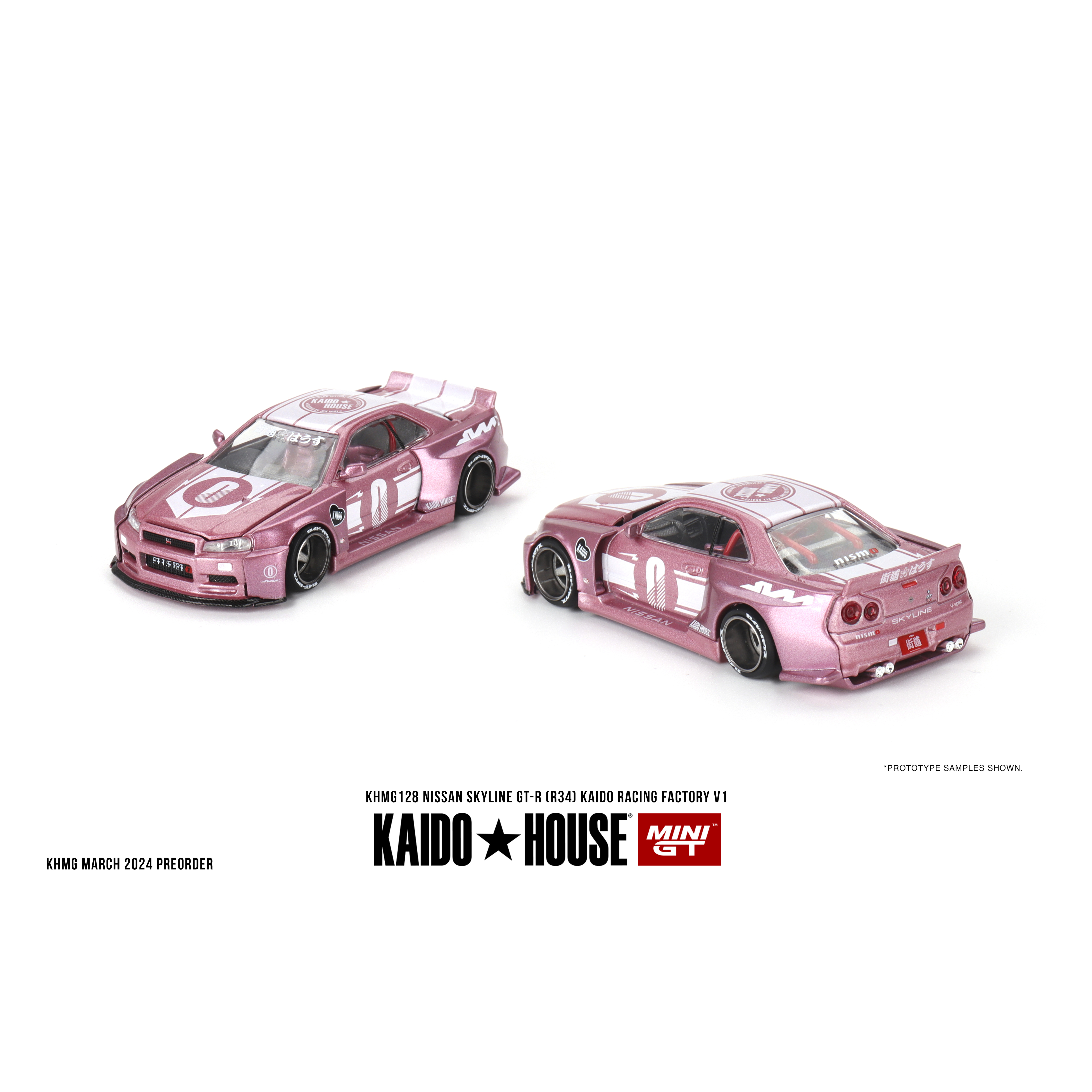 KaidoHouse128尼桑R34粉64合金车