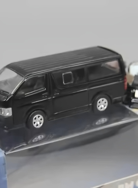 BMC丰田海狮2015款HIACE黑色带改装配件64合金静态汽车模型右舵