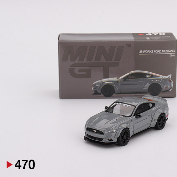 MINIGT470福特野马LB灰64合金车