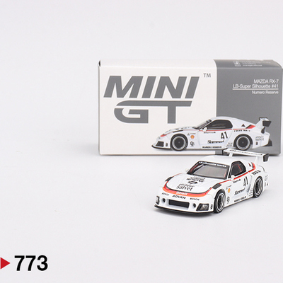 MINIGT773马自达RX7白64合金车模