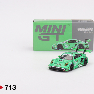 MINIGT713保时捷绿恐龙64合金车