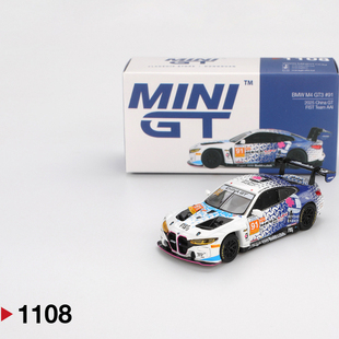 MINIGT1108宝马M4GT3 912025ChinaGT东莞开业纪念白蓝64合金车模