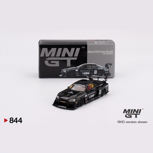 MINIGT844尼桑LB-ER34黑64合金车