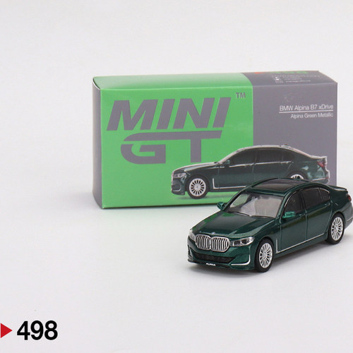 MINIGT498宝马B7墨绿64合金车模