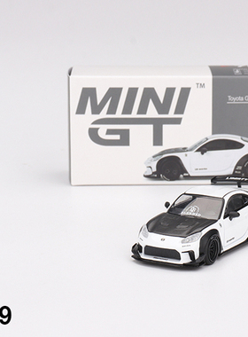 MINIGT769丰田ToyotaGR86白色碳盖LBWK1/64合金小汽车模型