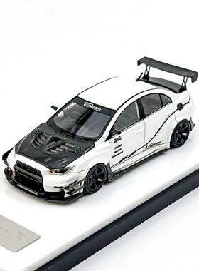 404Error三菱LancerEVOXVaris改装版白色碳盖64树脂汽车模型