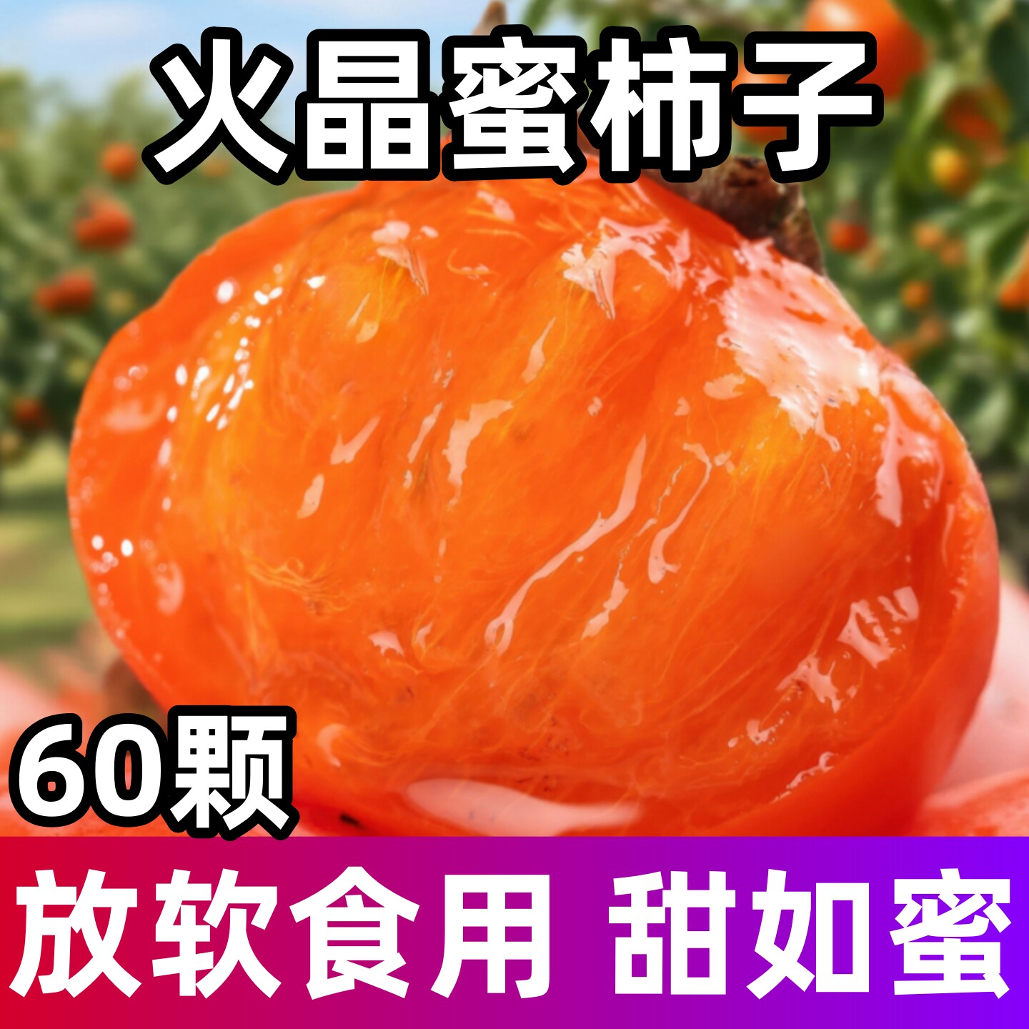 【官方旗舰店推荐】正宗火晶柿子