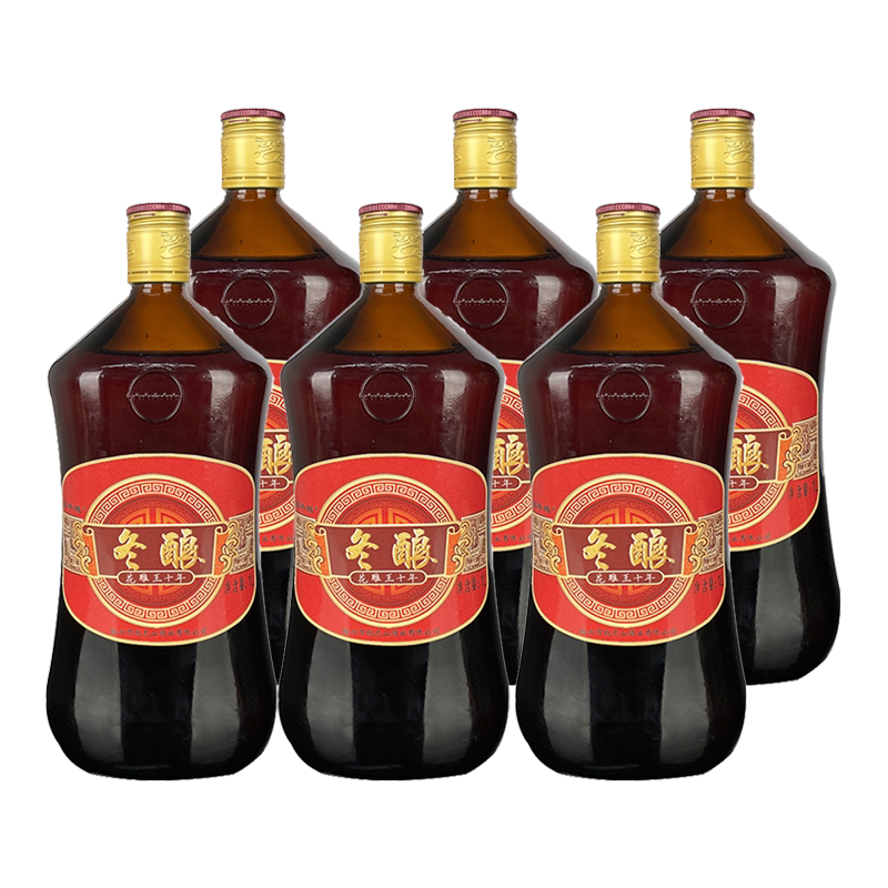 绍半城1L8瓶装糯米冬酿花雕酒