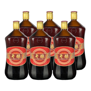 正宗绍兴特产 绍半城冬酿花雕酒十年 1L*6瓶半干型糯米黄酒整箱装