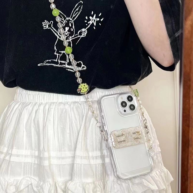 手机挂绳背夹蝴蝶结斜挎挂链可背链条挂脖绳背夹挂绳万能新款可调属于什么档次？