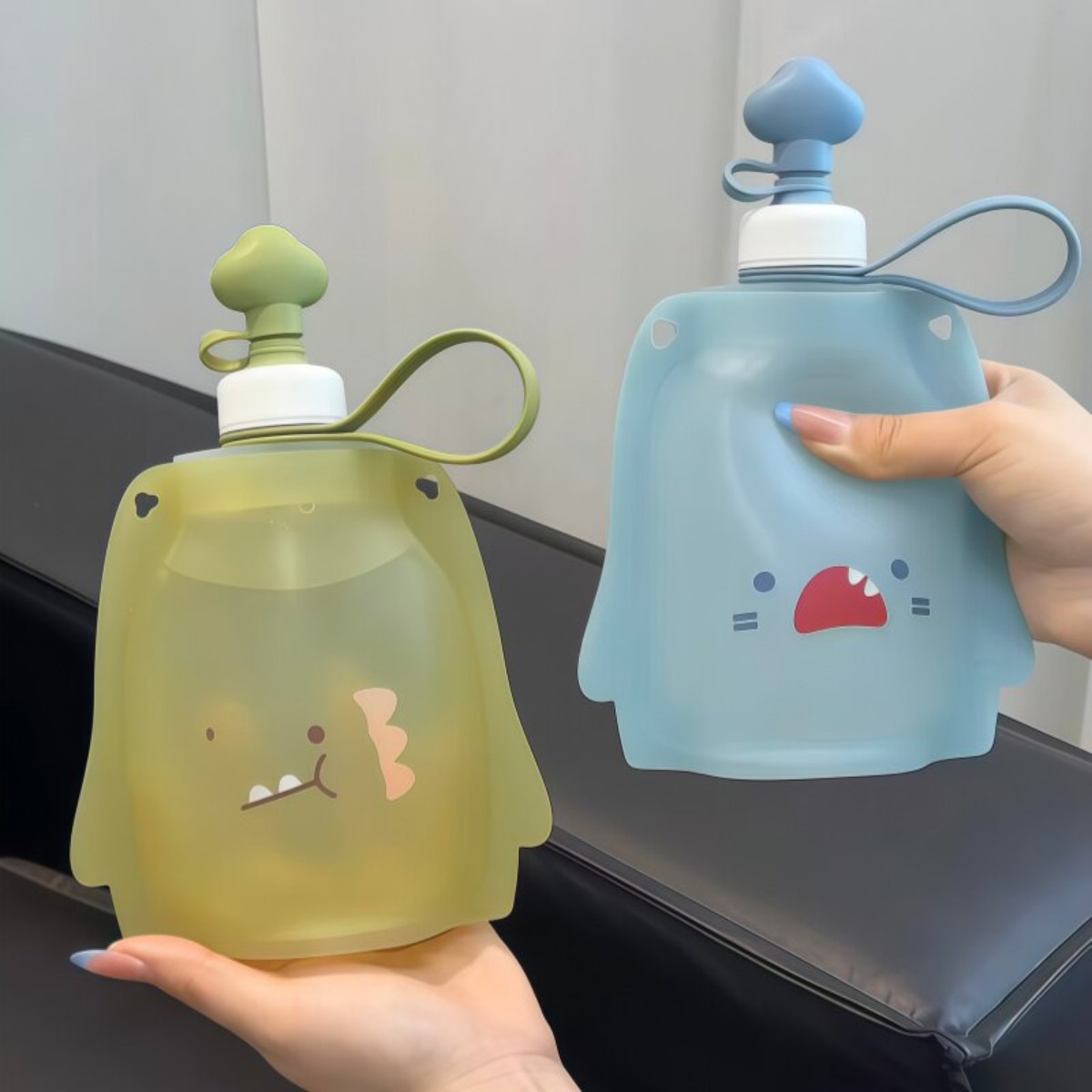 食品级硅胶可折叠大容量随手杯