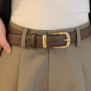 饰针扣裤 新款 腰带女学生装 时尚 带厂家批发 女士皮带简约百搭牛仔裤