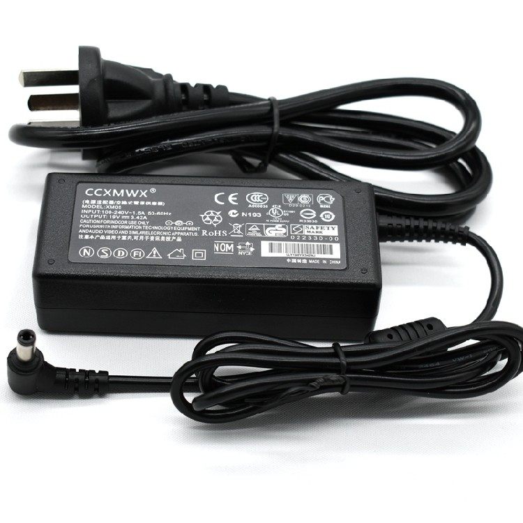 适用神舟优雅 A420-I3G D2 I3R D1笔记本电源适配器19V 3.42A 65W