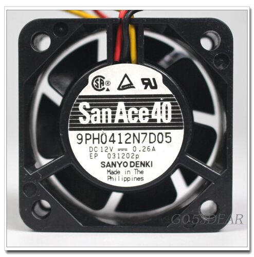 原装三洋Sanyo 9PH0412N7D05 4CM 4015 12V 0.26A 大风量散热风扇