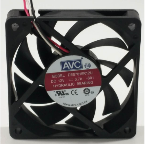 AVC 7厘米7015 CPU大风量散热风扇DE07015R12U 0.7A四线PEM温控