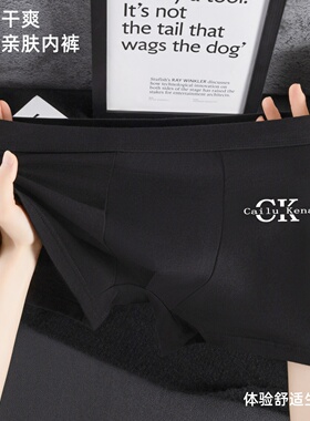 3条装纯棉内裤男士四角裤男生iCK-1柔软透气2025新款平角裤短裤头