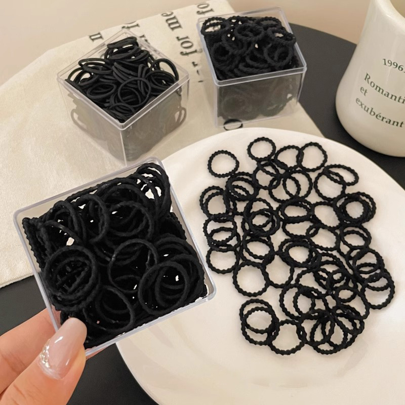 儿童黑色小号拇指发圈头绳