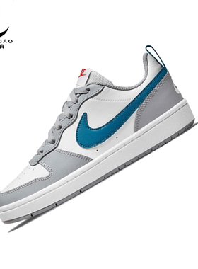 耐克Nike Court Borough Low 灰白蓝低帮休闲板鞋BQ5448-117