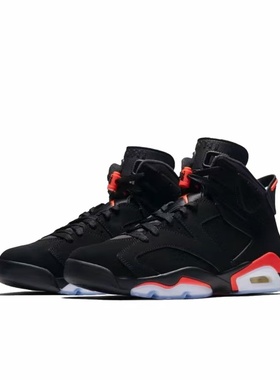 JORDAN Air Jordan 6 AJ6乔6黑红红外线高帮384665-060 广东dc