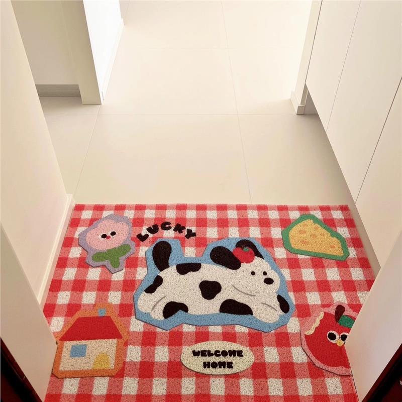 入户丝圈地垫可裁剪卡通爱