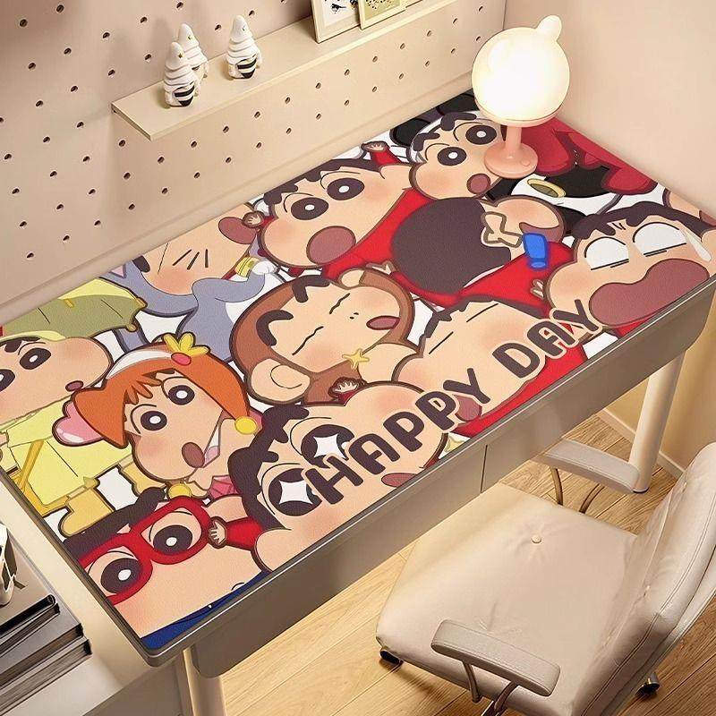 蜡笔小新动漫写字台桌布儿童学习桌垫环保免洗书桌学生桌面保护垫,居家布艺,桌布,淘宝优惠券,粉丝福利购,淘宝优惠卷
