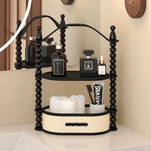 中古风卫生间收纳盒置物架