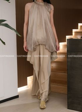 CASTING x YANGKEHAN 暗香疏影联名合作系列 绢帛色双兜半裙