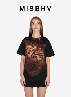 MISBHVPARIS TRANCE 短袖T恤连衣裙 新品24秋