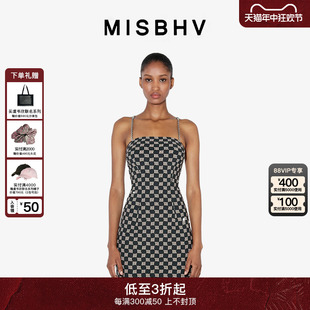 老花细肩带迷你连衣裙 博主同款 Monogram经典 MISBHV