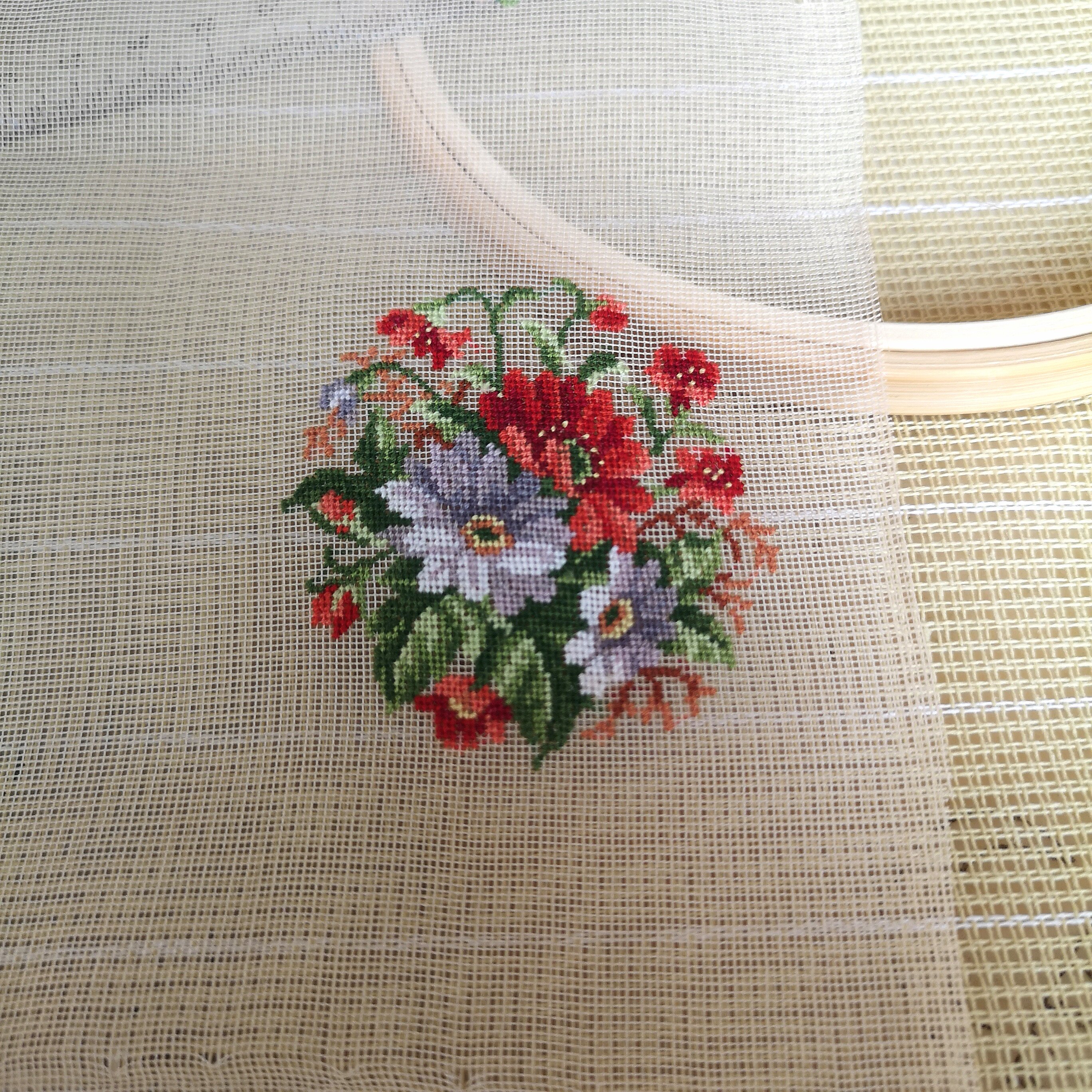 老绣片羊毛蚕丝绒绣成品收藏品DⅠ丫手工