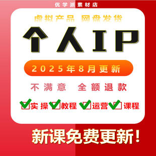 个人IP视频教程打造底层逻辑 2025抖音短视频IP人设品牌网课课程