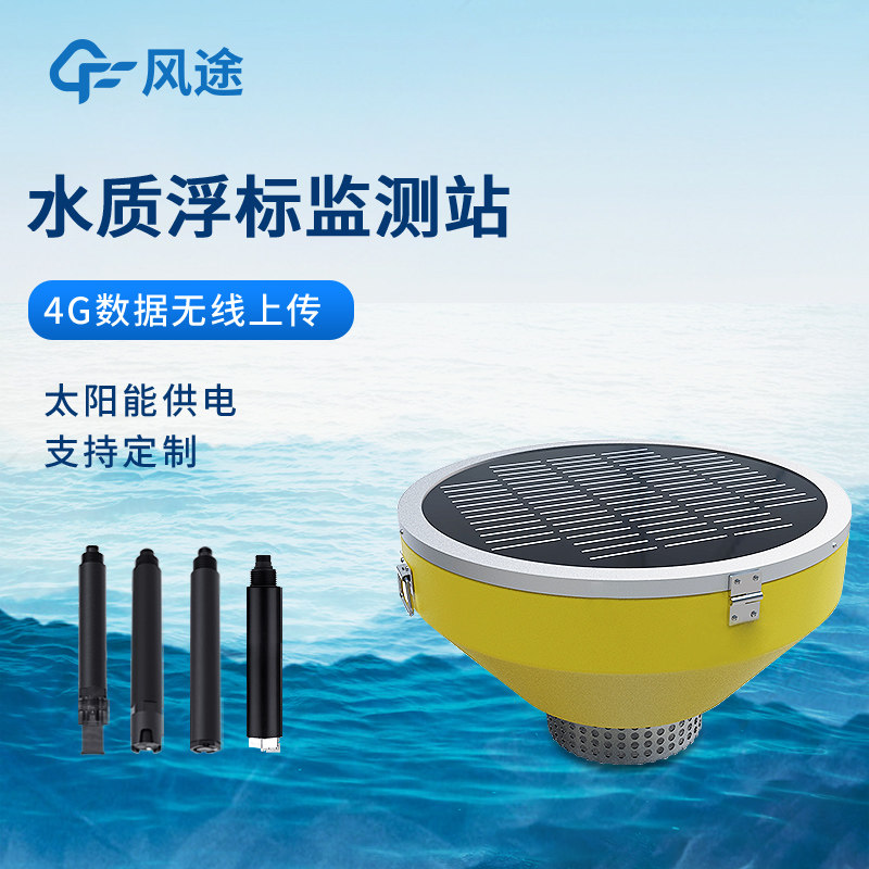 浮标水质监测站水温电导率PH溶解氧氨氮浊度叶绿素氯离子监测系统