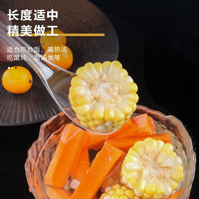 一次性勺子独立包装加厚汤勺外卖打包商用炒饭冰粉勺西瓜勺塑料勺