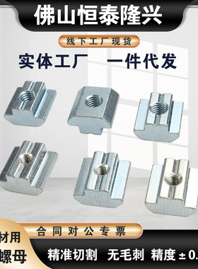 替米si米SLNSN6/8/10-20/30/40/45-3/4/5/6/8/10不锈钢滑块螺母