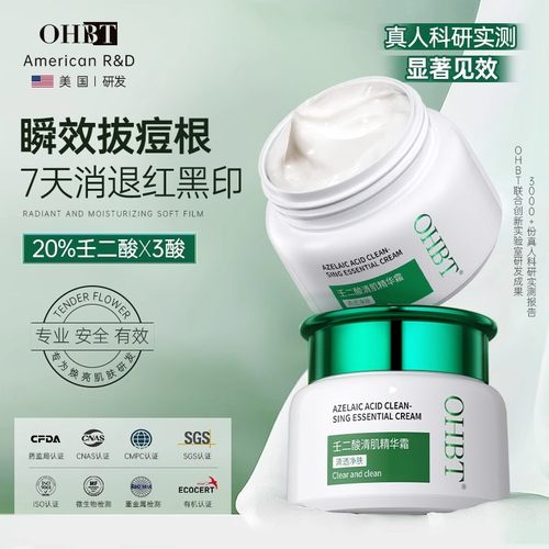 OHBT壬二酸祛痘精华面霜药膏