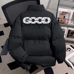 真维斯美式高街复古潮牌90白鸭绒羽绒服冬季男女个性简约保暖外套