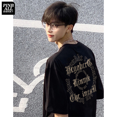 街头风痞帅短袖T恤男款上衣