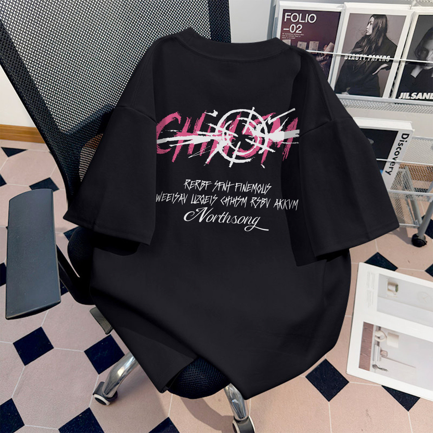 WASSUP美式潮牌cleanfit重磅纯棉短袖t恤男女款个性休闲夏季上衣