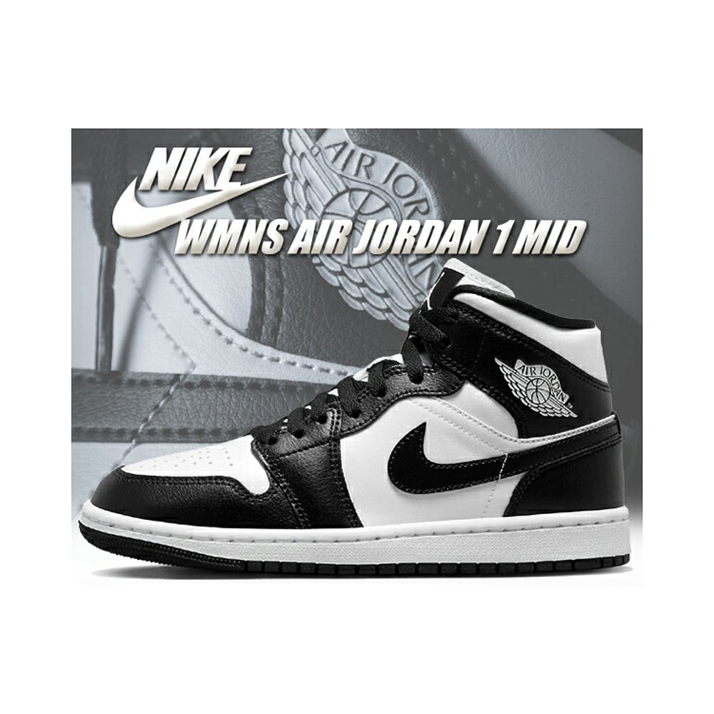 日本直邮NIKE WMNS AIR JORDAN 1 MID黑白 dv0991-101运动鞋 AJ1