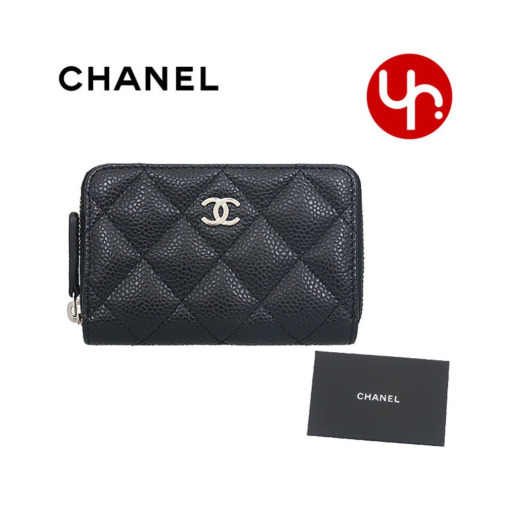 CHANEL 钱包零钱包 AP0216 Y01588 黑色特价免运费 马特拉斯鱼子