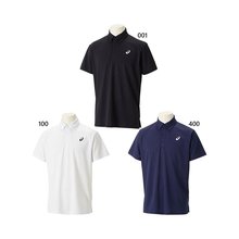 健身训练上衣短袖 日本直邮ASICS 男式 Polo 衫 吸汗快干白色 干系扣