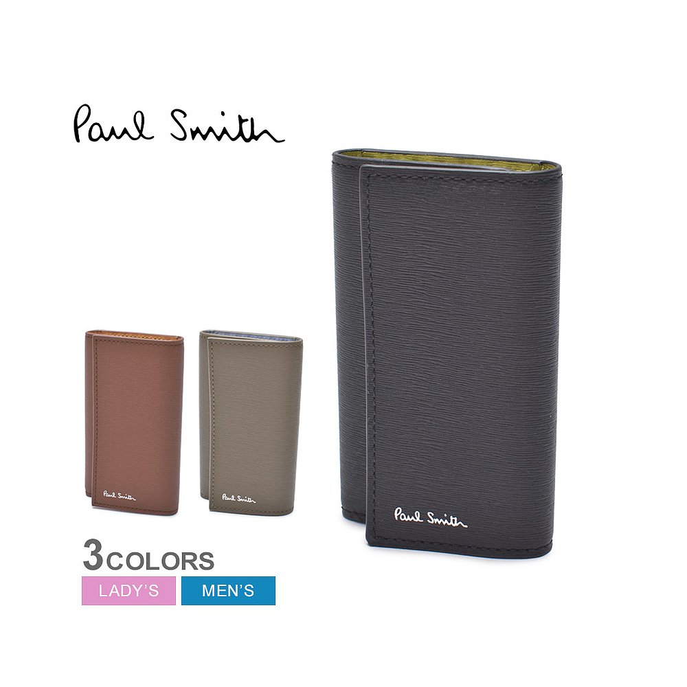 Paul Smith 钥匙包 PAUL SMITH 钱包钥匙包男士女士棕色黑色 M1A-