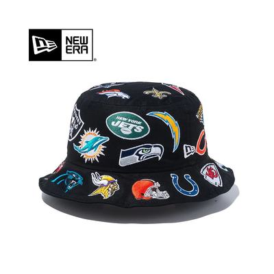 日本直邮NEW ERA BUCKET01 TEAM LOGO ALL OVER NFL New Era Buck