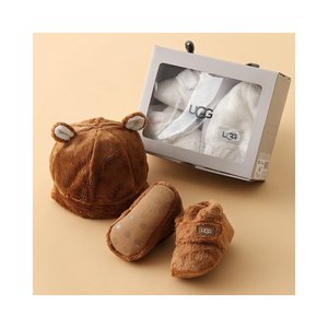 UGG BABY UGG 婴儿鞋针织帽礼品 2 件套 BIXBEE AND BEANIE 11209