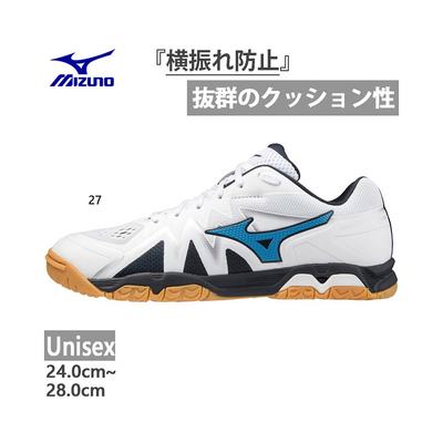 日本直邮Mizuno 男女波浪奖牌RISE乒乓球鞋低帮训练 81GA2110