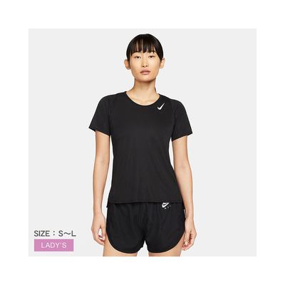 日本直邮耐克跑步上衣NIKE短袖跑步上衣女黑色黑SST DD5928 DD592